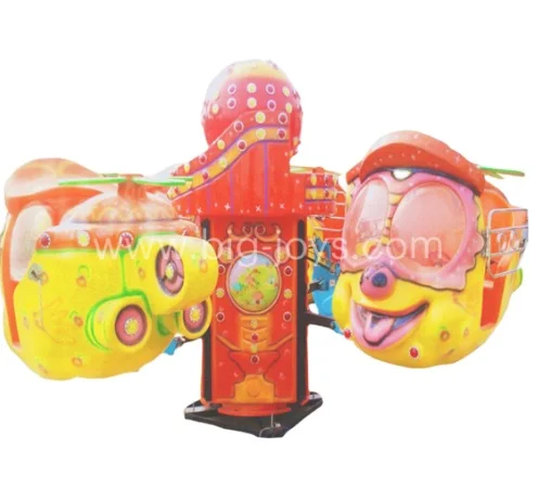 8 Seats Commercial Amusement Park Product 4 Cabin 8 Seats Big Eyes Plane Electric Machine Ride For Sale