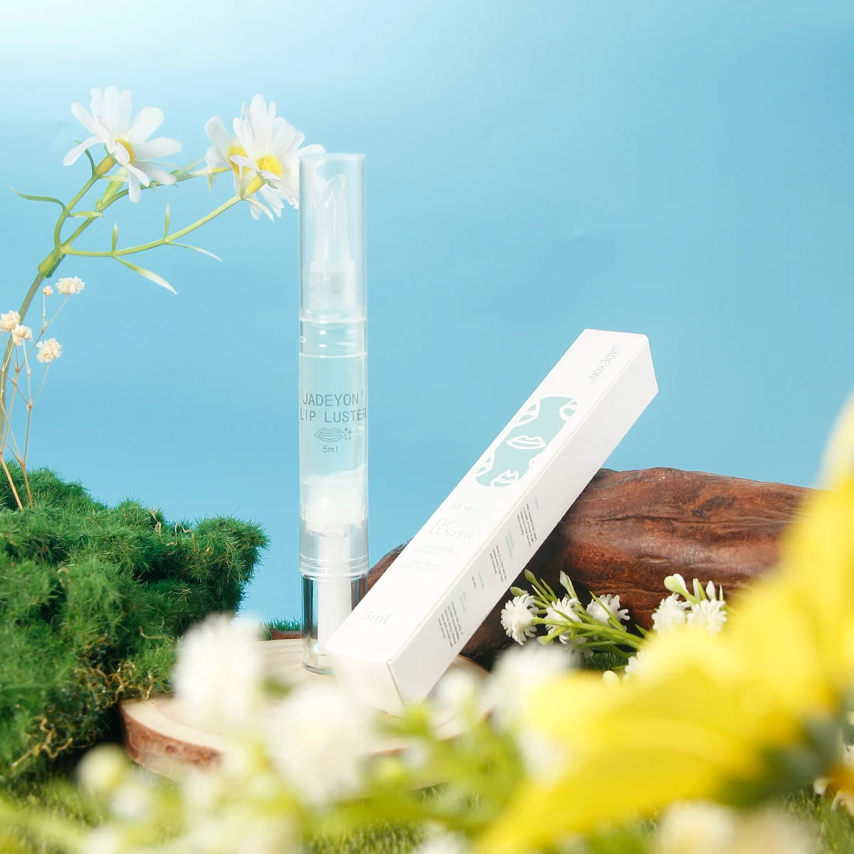 2024 New Arrival Vegan Lip Balm Set Custom Lip Sheet Shaped Mask with Watermelon Green Tea Pink Lip Essence Gel Natural Plants