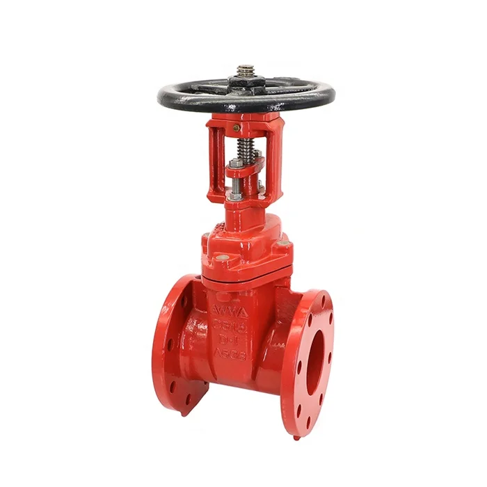 Awwa Inside Screw Rising Long Stem Flanged Gate Valve