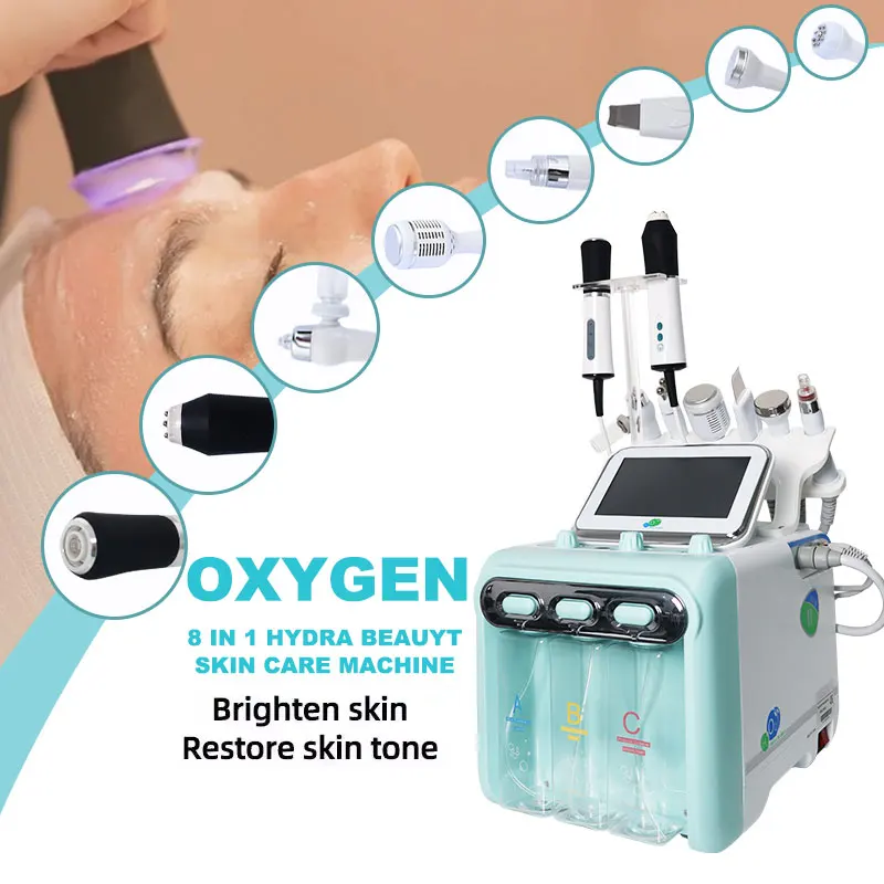 Multifunctional H2o2 Small Bubble Machine Hydra Skin Deep Cleaning Equipment Radio Frequency Face Lifting Device