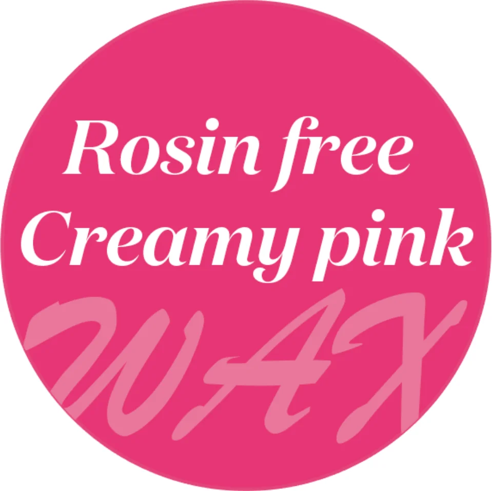 New Pink film rosin free hypoallergenic waxing unscent creamy pink wax low melting point sticky strong Waxing bean