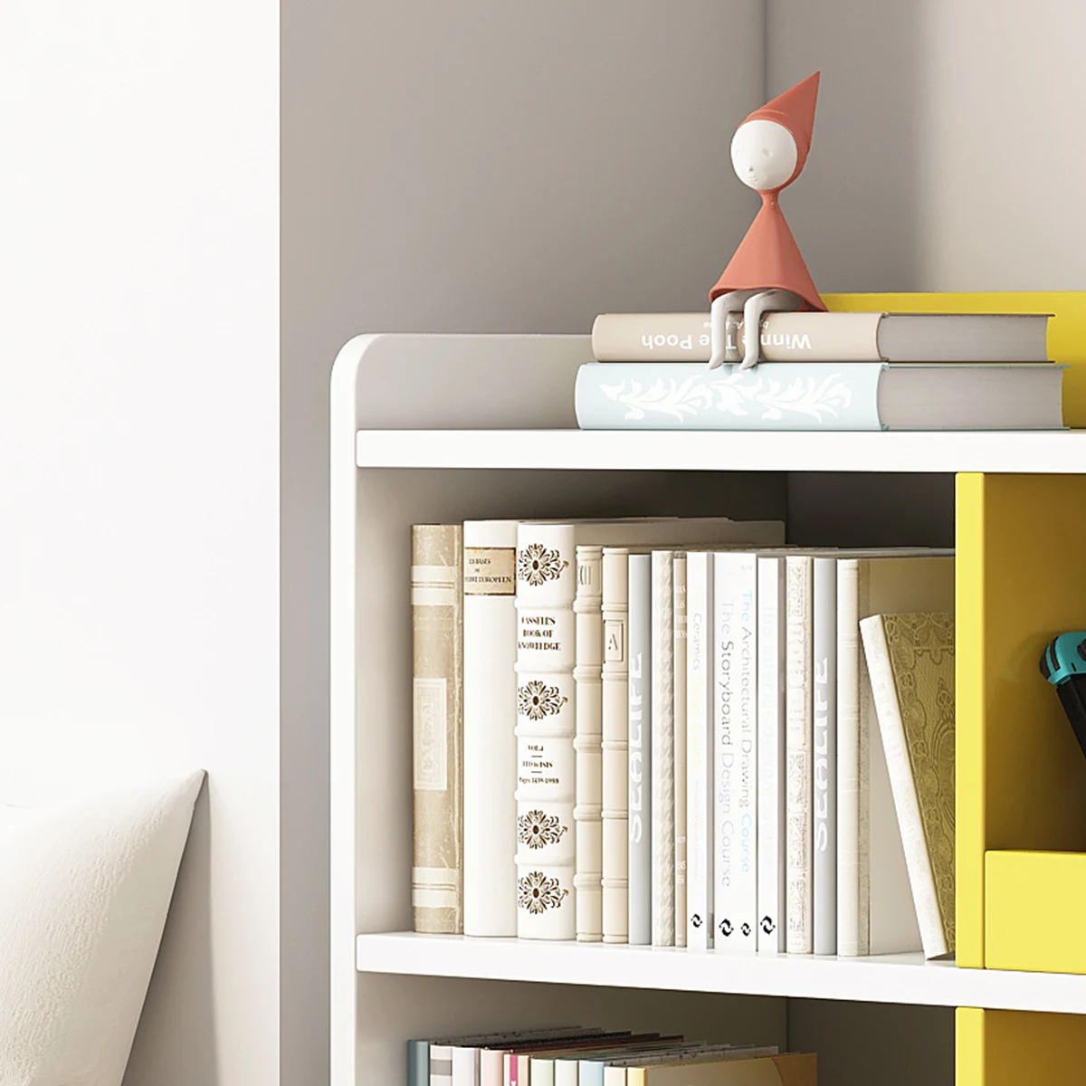 Superior Quality multi-functional children bookcase bookshelf with drawer bookcase floor to ceiling bookshelf
