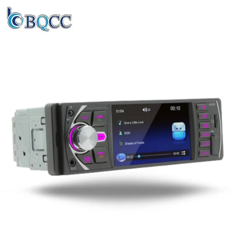 1 Din 4.1 Inch BT HD Video Reverse Image Stereo Radio Car MP5 Player FM Receiver Music Mirror link Rear View Camera Car Radio