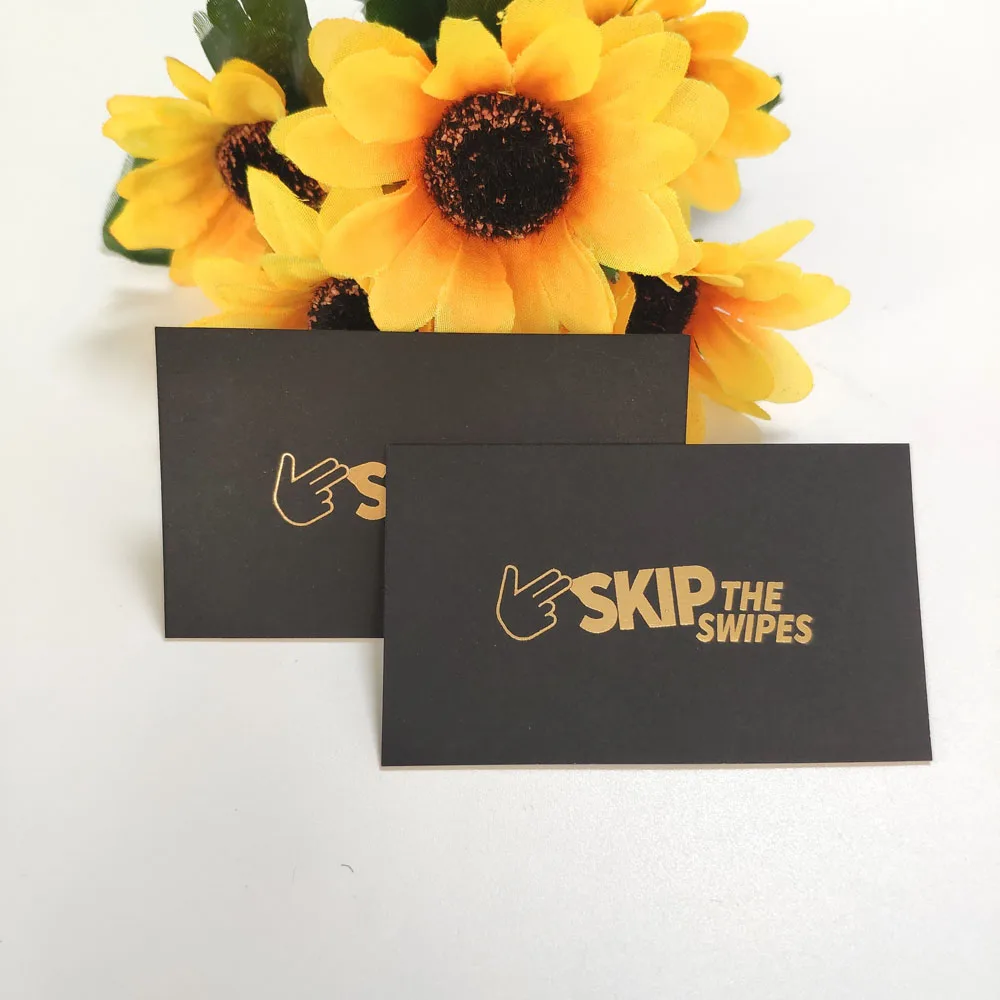 Wholesale Custom Luxury Gold Foil Logo Printing Business Cards With Your Own Design logo for Small Business