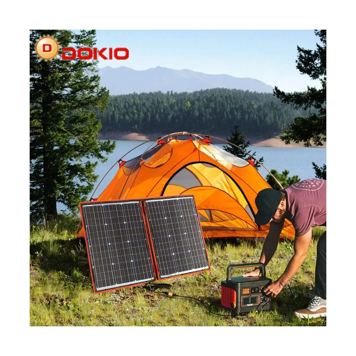 12V DC  100W 110W  Flexible Monocrystalline  Solar Panel Top Quality Dokio Brand In China
