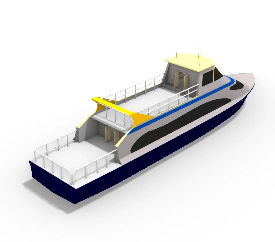 Grandsea 20m FRP Inboard Diesel 70 persons Coastal Sea River Ferry Passenger Boat
