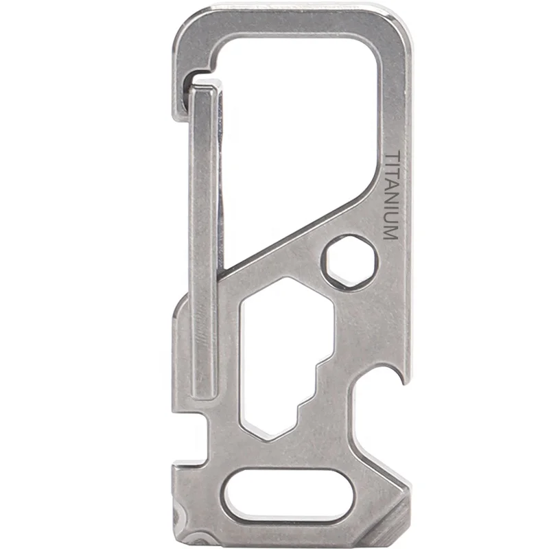 High-End Titanium Keychain Luxury Men Car Key Chain Key Ring Ultra Lightweight EDC Carabiner Holder The Best Gift For Men