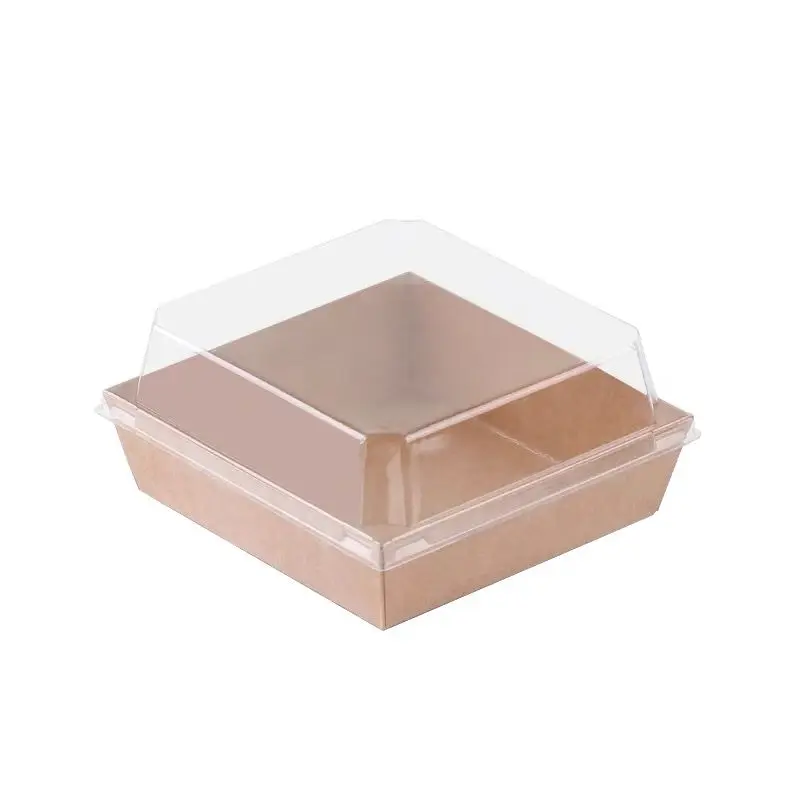 Rectangular dessert baking packaging box cake packaging box visual snack box