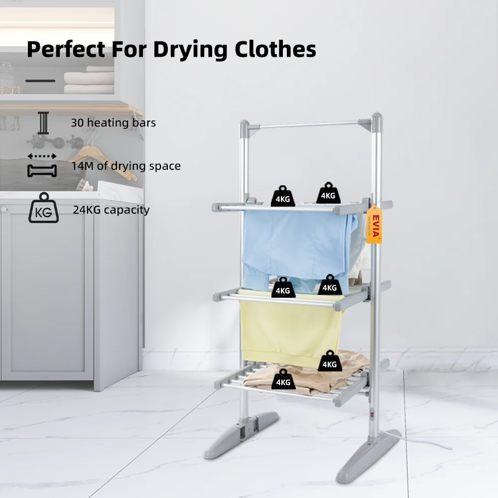 EVIA Factory Customizable Portable Upright Mini Clothes Shelf Dryer Laundry Machine