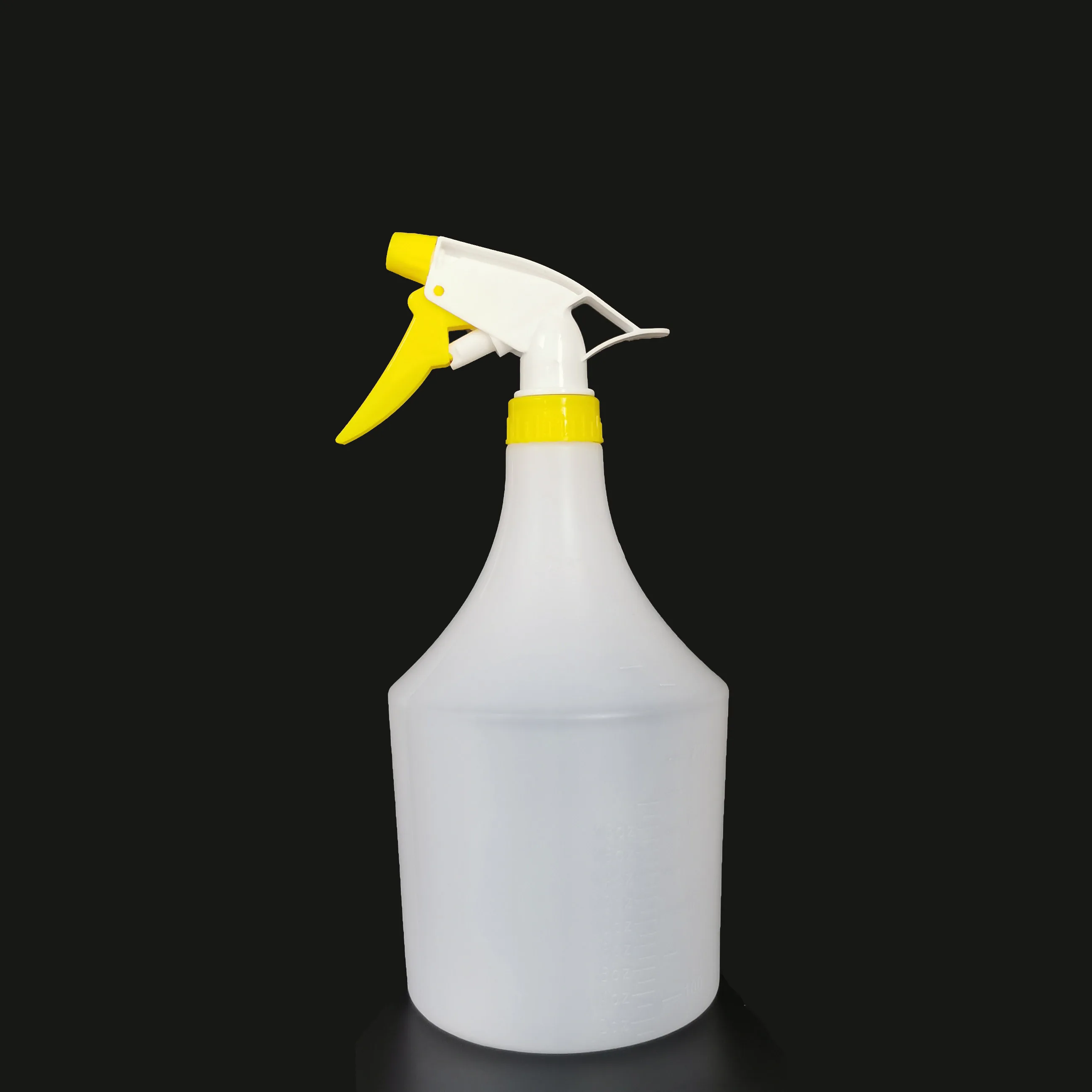 1 Liter 1l 1000ml 32oz Round Hdpe Chemical Cleaner Trigger Spray Plastic Bottle