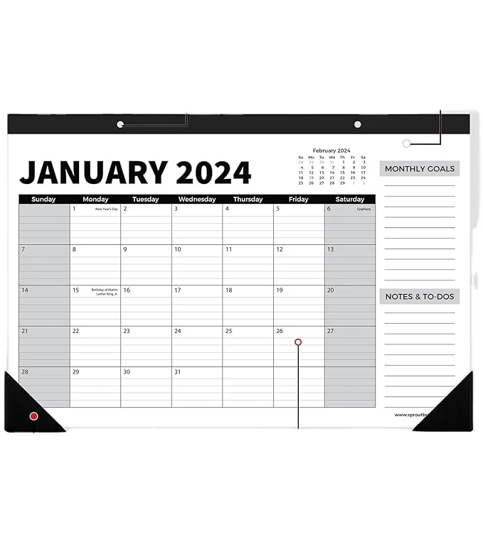2024-2025 Small Desk Calendar Standing 8x6, 21 Month Small Calendar from Now to June 2025, Aesthetic Monthly Mini Calendar
