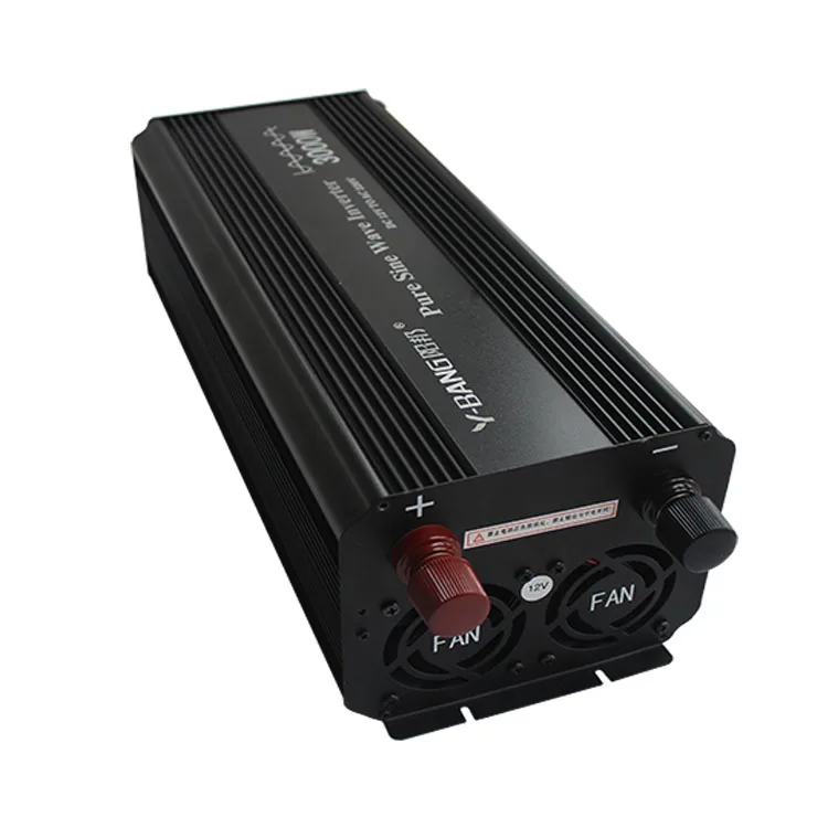 3000W pure sine wave inverter DC 12V 24V to AC 110V 220V off grid  50/60 hz
