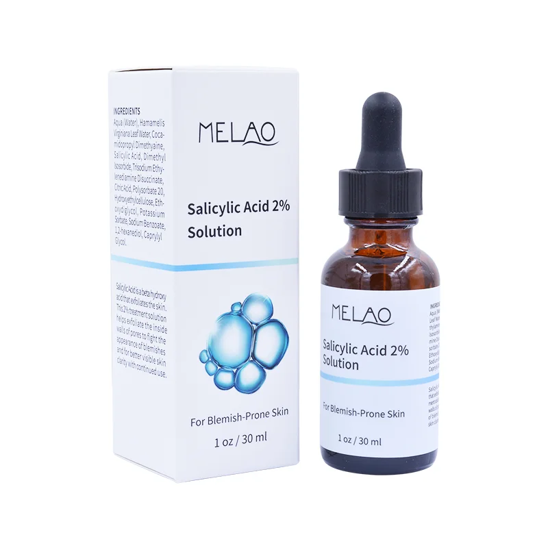 Private label Melao 1oz 30ml salicylic acid serum for vitamin e serum
