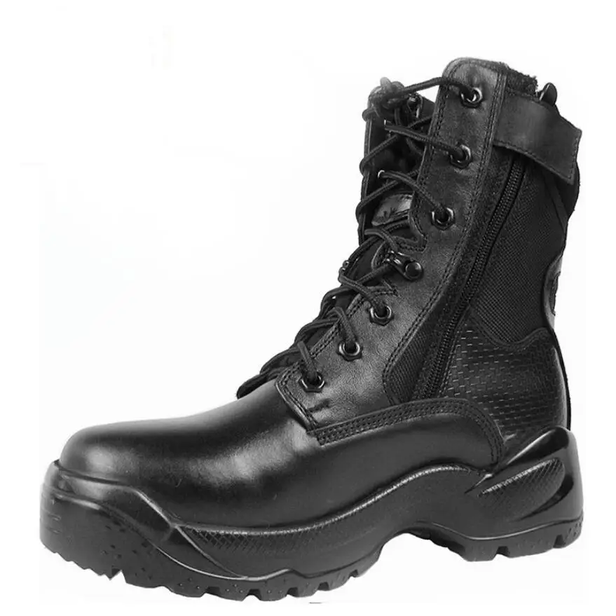 China wholesale suede leather patrol Combat shoes