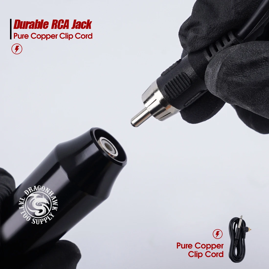 Dragonhawk Permanent Make Up Tattoo Machine Kit with 20pcs Needle Cartridge Premium Tattoo Kits