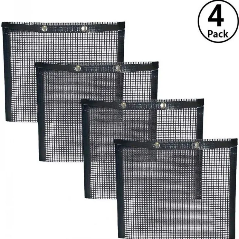 Hot Best Grilling Mats Fish Vegetable BBQ mesh Bag 22*27cm Smoking Accessories