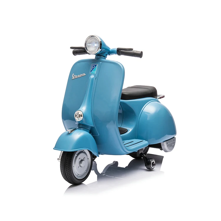 Licensed Vespa Rechargeable Battery Bike Kids Motorbike Baby Toys Electric 12v Motorcycle For Children