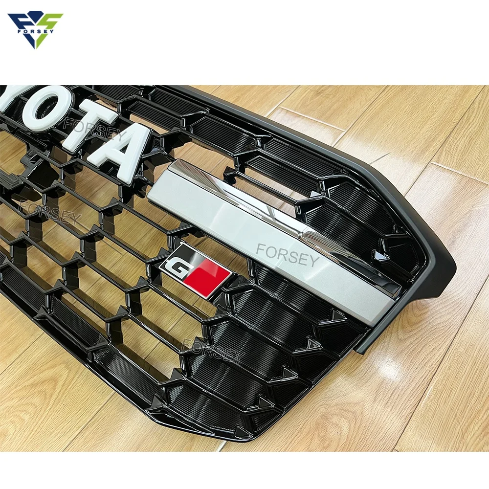 Car Body Parts Front Grille for Land Cruiser LC300 2022 Car Front Bumper Grille Sliver G-R version grille