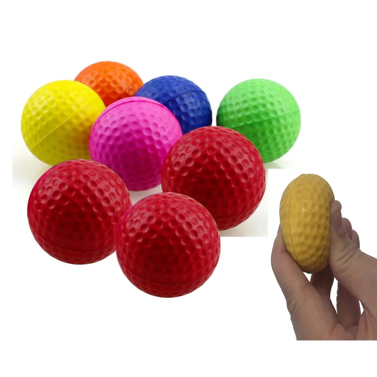 Toys Indoor Outdoor Soft PU Foam Golf Training Balls