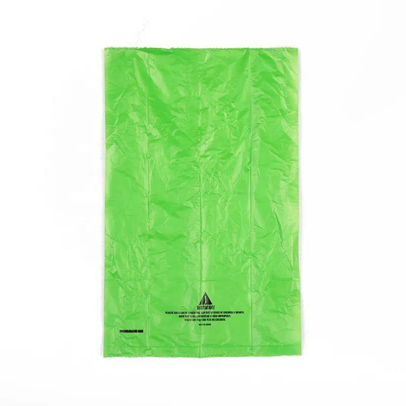 Plastic Pet Waste Cleaning Dog Poop Bags Monochrome Kraft Paper Box Sustainable Samples Available on Roll Single Side Printing