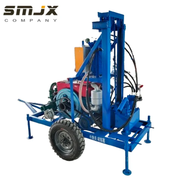 Swivel 300m Drill Rig Water Mini Oilfield Tractor Portable Mounted Truck Bore Rigs Drilling for Mobile Rigs Drilling