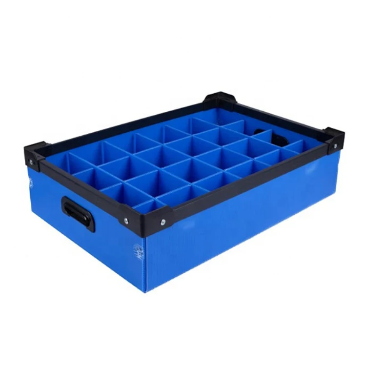 Customized Glassware Storage Boxes Corrugated Plastic Sheet Box Storage Boxes