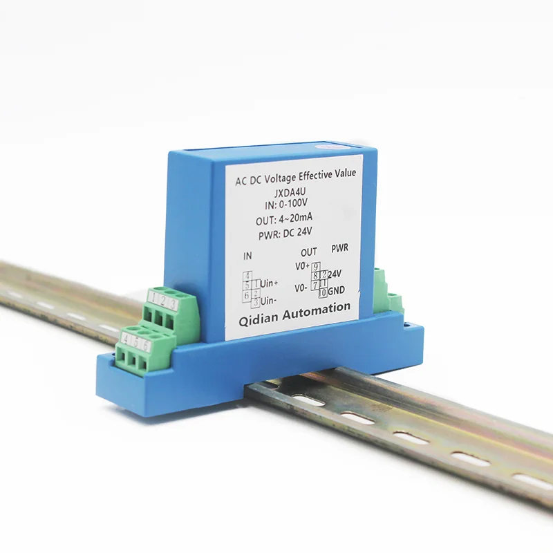 AC single phase hall effect voltage transducer