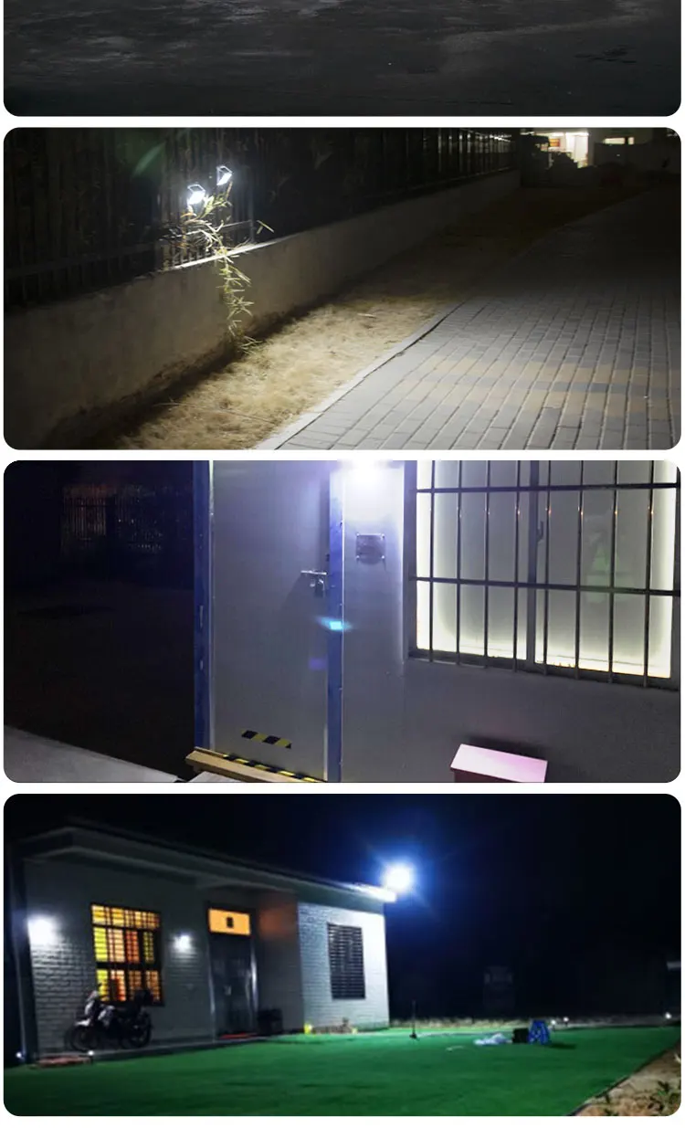 Hsx Oem  Solar 40 Led Induction 48 Cob Wireless Waterproof Wall Lamps Outdoor Light Led Motion Sensor Solar Garden Light