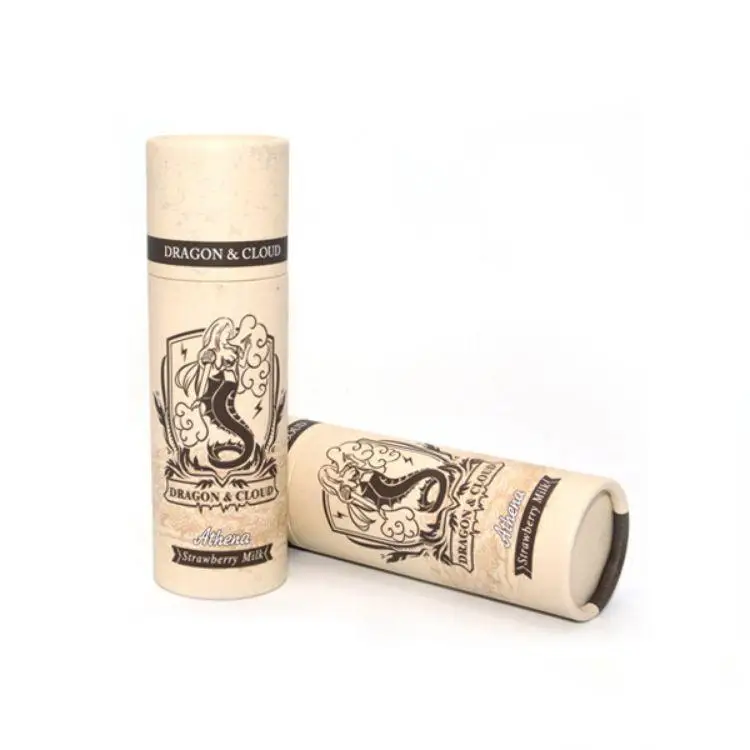 Custom Logo Round Food Paper Tubes Tea Packaging Boxes China Factory Cosmetic Push Up Cardboard Small Kraft Paper Tube Packaging