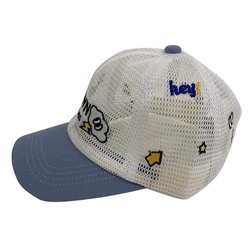 Custom Patch Logo Outdoors Gorras Cap Waterproof Cotton 6 Panel Kindergarten Kids Sun Screen Baseball Hats