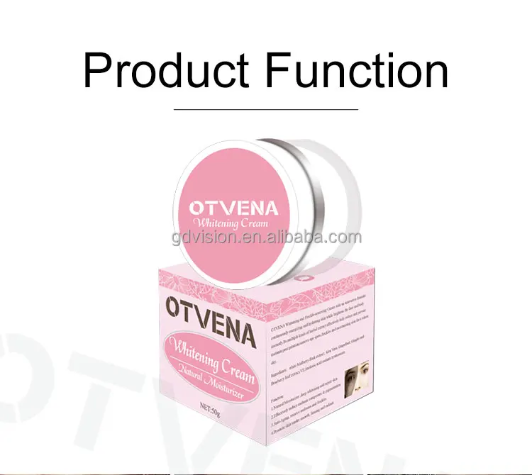 100% эффективный отбеливающий крем для лица OTVENA Black