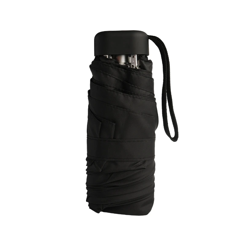 Super tiny Manual 5 Fold Portable Umbrella smaller than Mobile phone