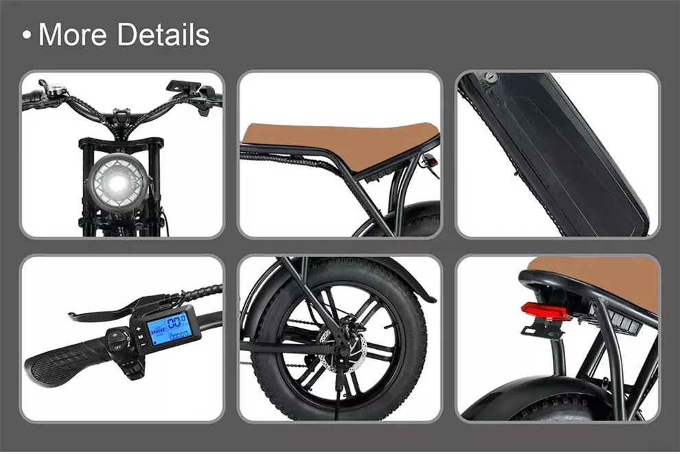 48v 750w 1000w Emtb Retro Electric Hybrid Bike E-bike Road Dirt E Bike Ebike Mountain Fat Tire Bike Electric Bicycle