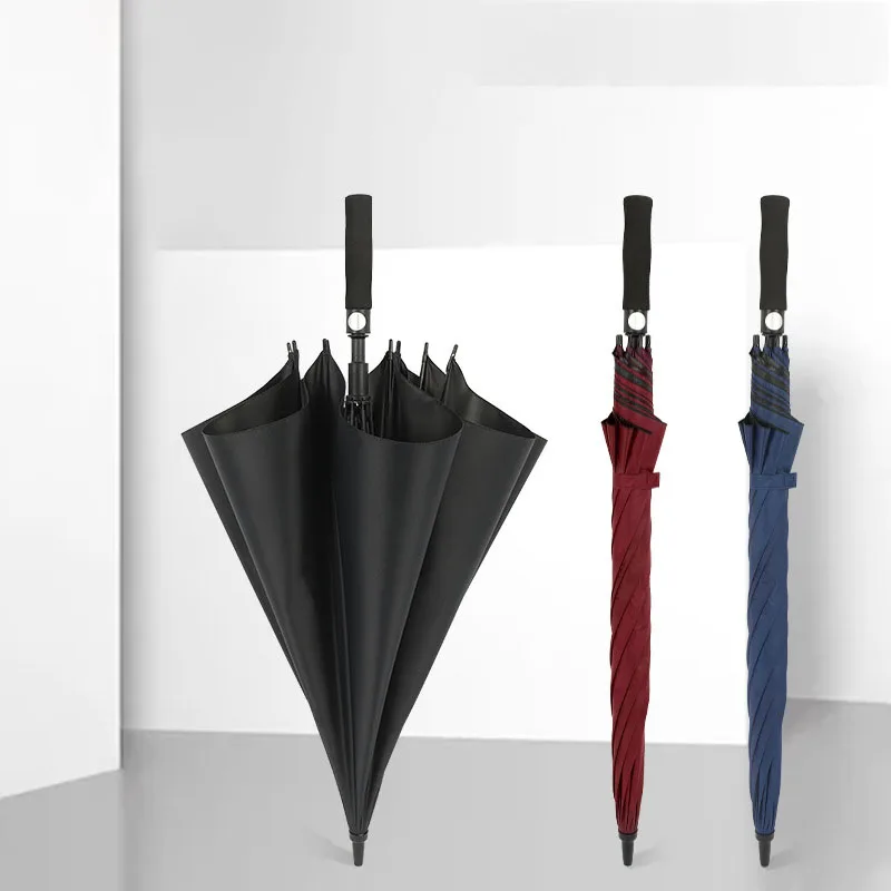 Luxury golf umbrella wholesale straight umbrellas for the rain custom promotional umbrella with logo printing