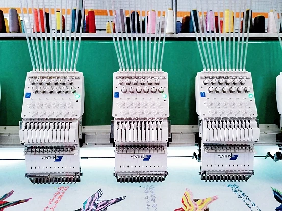 Yonthin High Speed 1200-1500 Rpm Computer New Second Hand Embroidery Machine Price