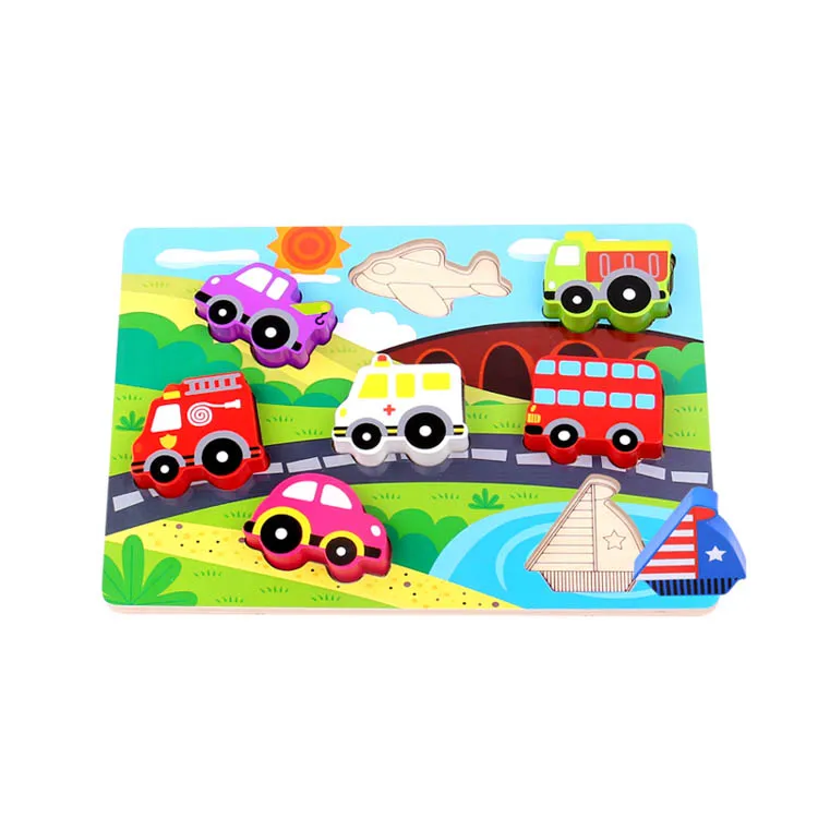 TookyToy Educational Jigsaw Puzzle New Arrival Transportation Wooden 3D Puzzle