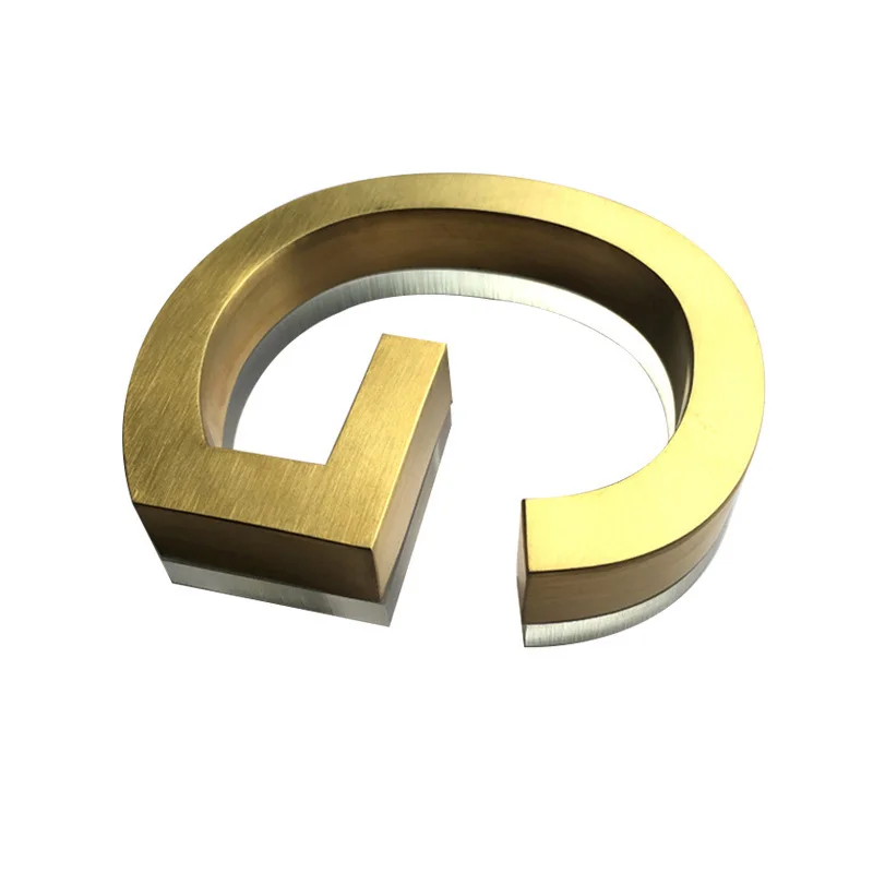 Custom 3D Metal Lighted House Number Letters Sign Led Hotel Door Stainless Steel