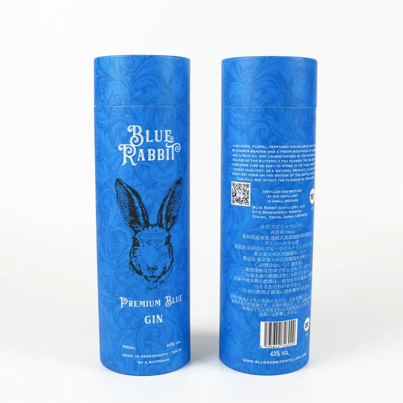 Biodegradable Custom Printed Empty Round Cylindrical Tall Cajas De Carton Tube Shape Cardboard Round Tea Box Packaging