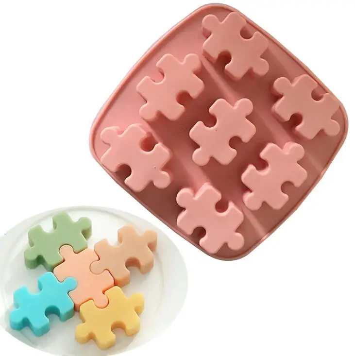 HY Silicone Puzzle Piece Mold for Crayons Maker