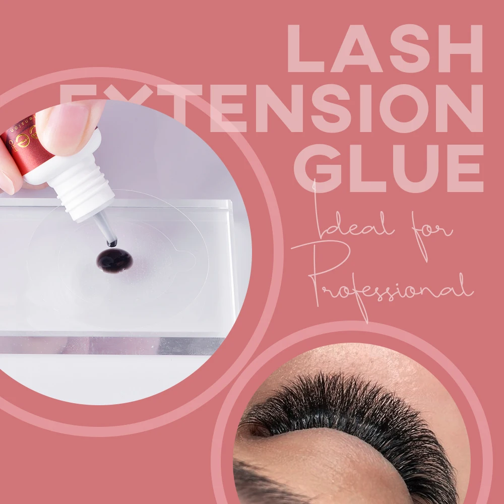Gollee Super Strong 0.5-1s Fast Drying Strip  Glue Eyelash Extension Cluster Lash Extension Glue Adhesive Wholesale