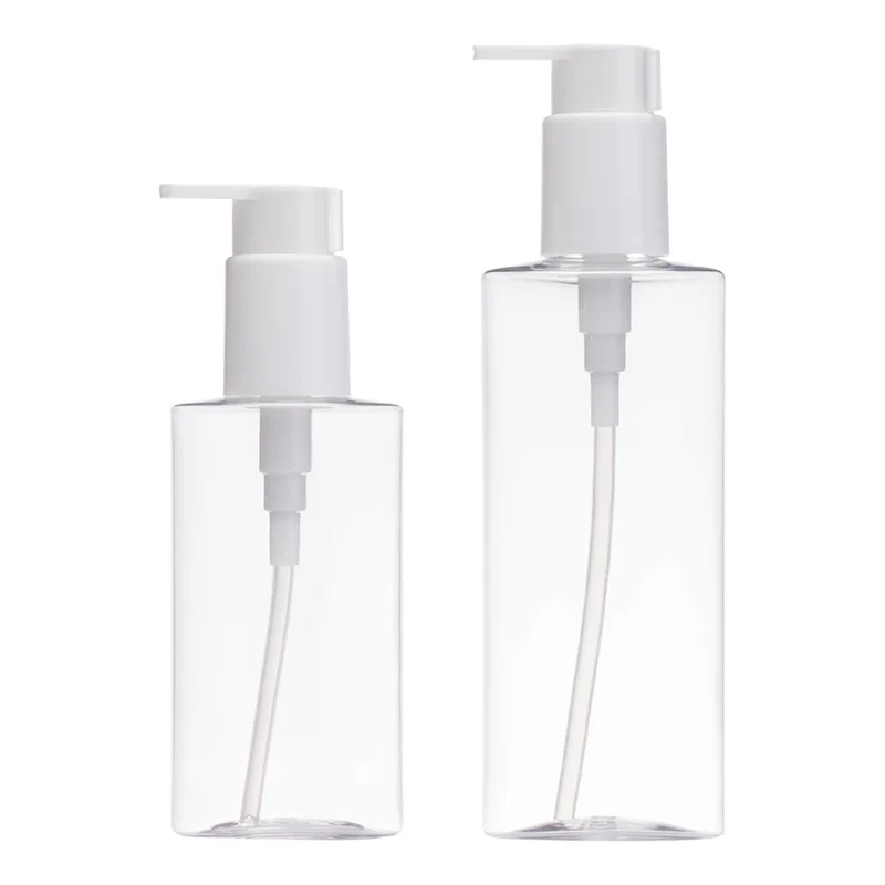 Plastic Bottle For Gels Lotion Pump 100-120-150ml White Pet Shampoo Shower Gel Packaging Hair Oil Conditioner Bottle