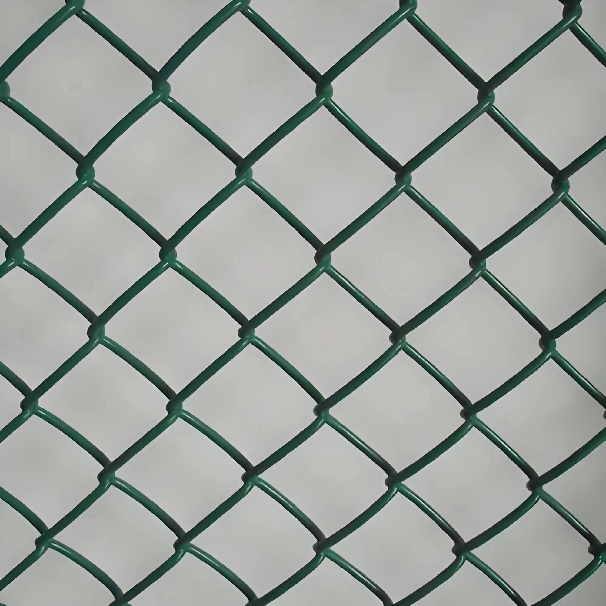 PVC Powder Coated Galvanized Iron Construction Panel Safety Steel Wire Mesh Chain Link Fence & Trellis for Outdoor Spaces