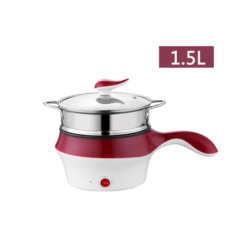 Good Quality Cheap Price Electric Frying Pan Non-Stick Coating Stainless Steel Noodle Pot Mini Hot Pot 1.5L
