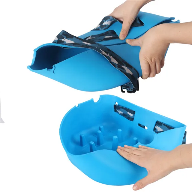 Exclusive flexible floating fly fishing stripping basket