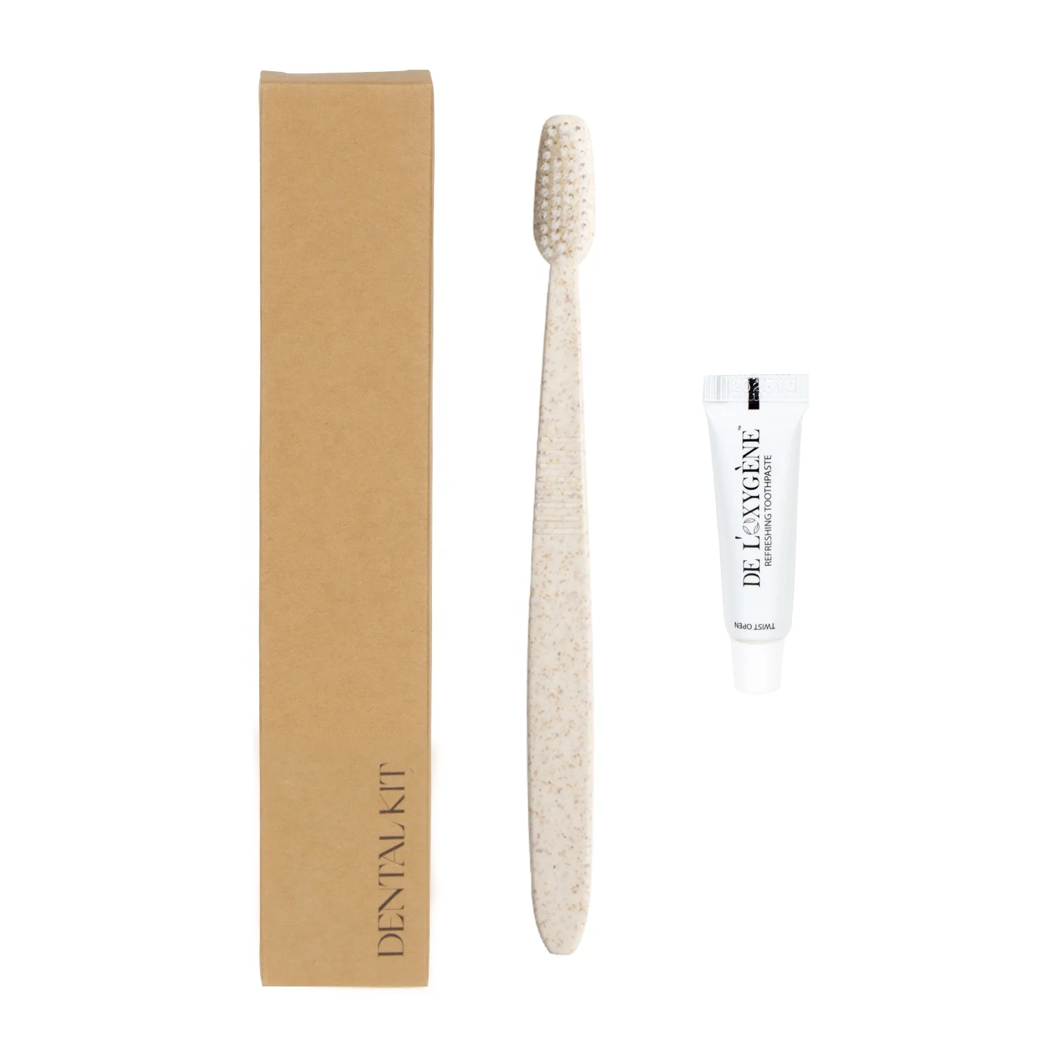 Kraft Paper Box Package Amenity Kit Bathroom Supplies Hotel Aminities