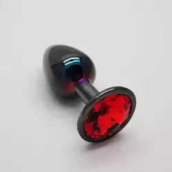 Sex product gunmetal color butt plug anal plug adult massager beads sex anal toy Aluminum alloy