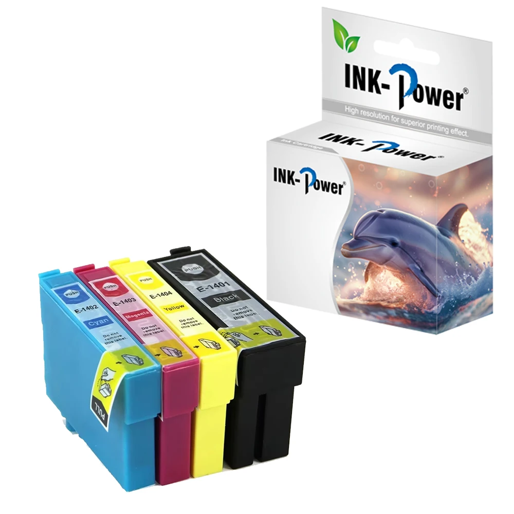 Чернильный совместимый чернильный картридж INK-POWER T1402 T1401 T1403 T1404 T140 140 для струйного принтера Epson STYLUS Office T1100