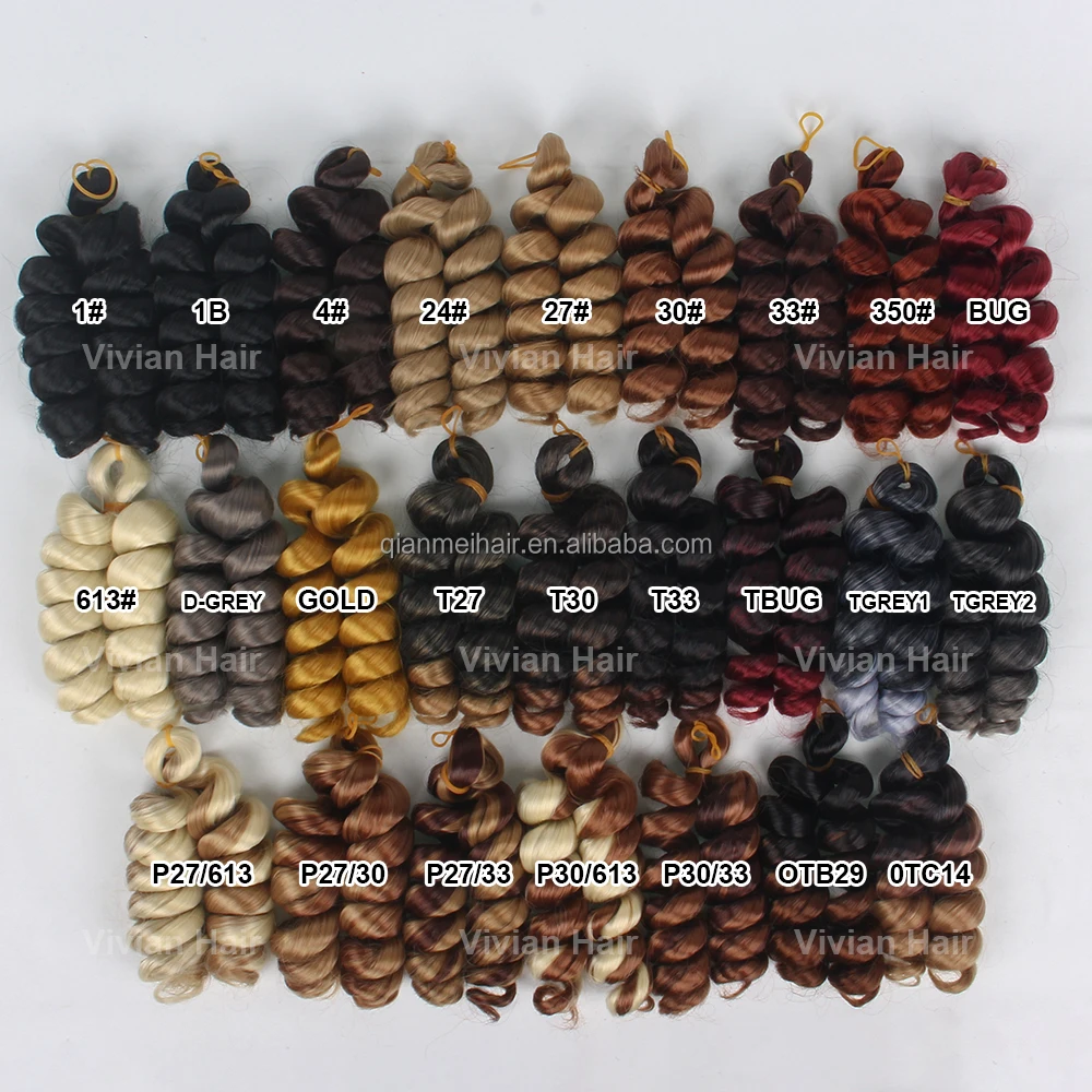 10in spiral curl French loose wave curly Crochet Braid Hair Wand curlys a crochet