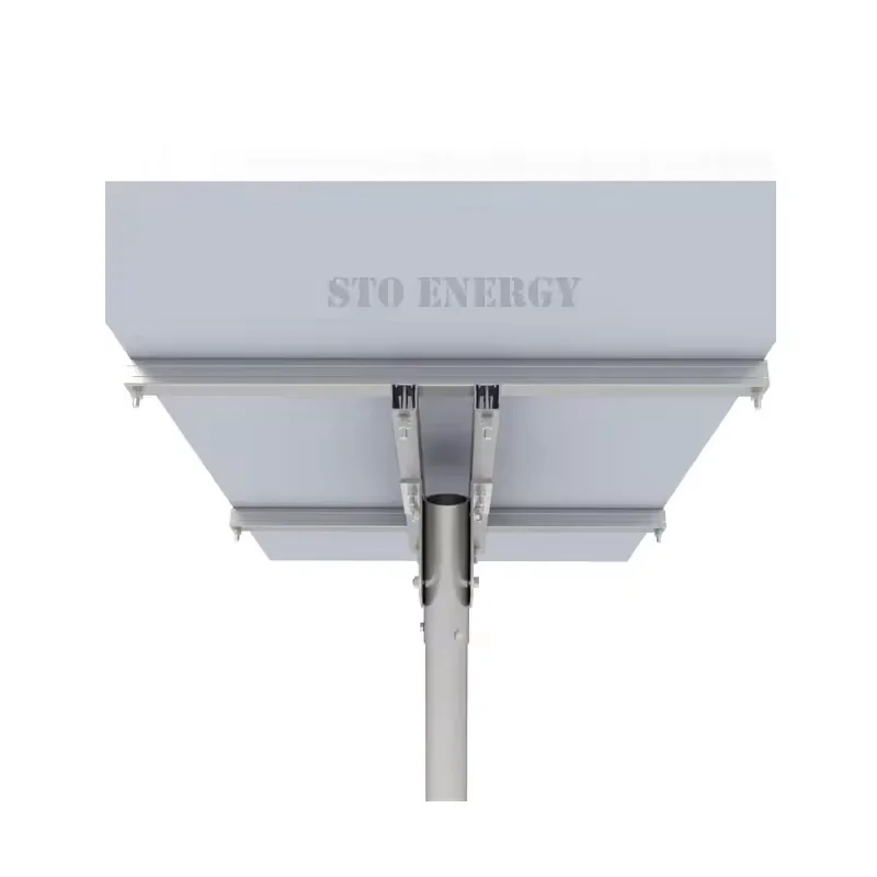 Customized double solar panel pole mount PV solar rack energy solar pole mount adjustable ground mount solar