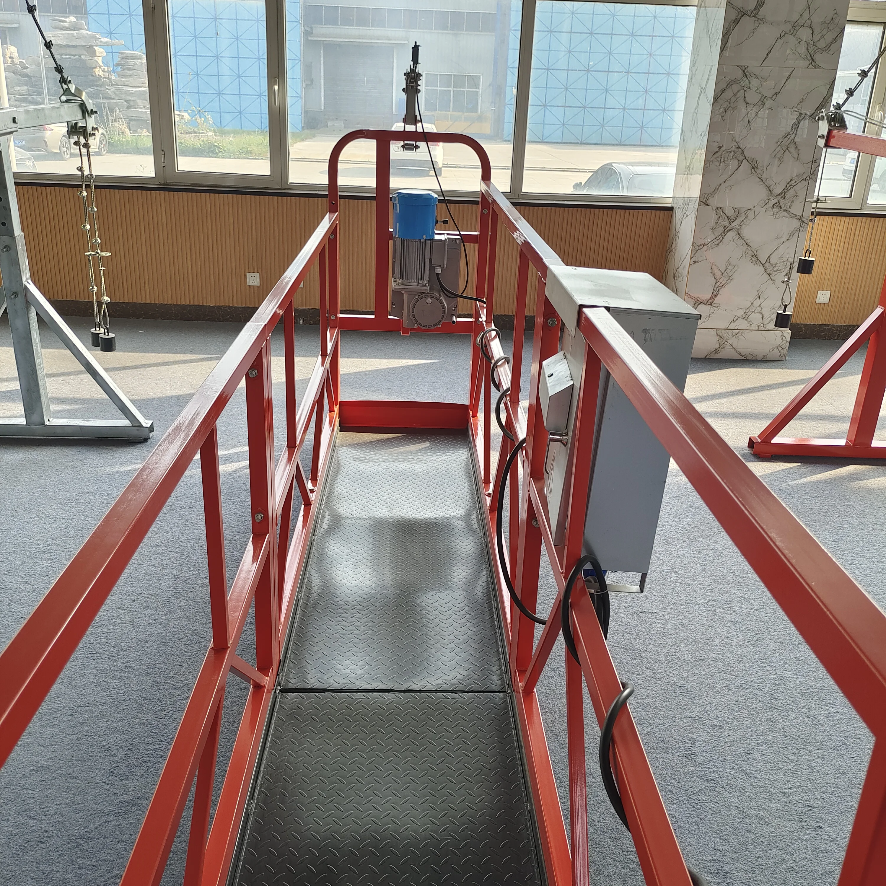 facade lift zlp800 100m work mobile scaffolding galvanized aluminum alloy construction cradle platform window cleaning equipment